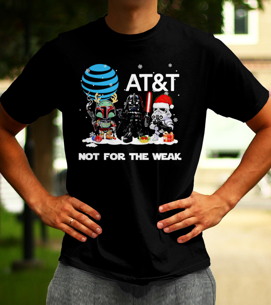 AT&T Star Wars Characters Chibi Not For The Weak Christmas T-Shirt