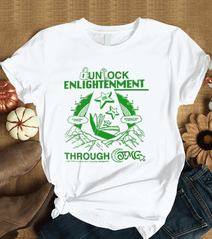 UNLOCK ENLIGHTENMENT THROUGH COSMIC READING LEVEL UP T-Shirt