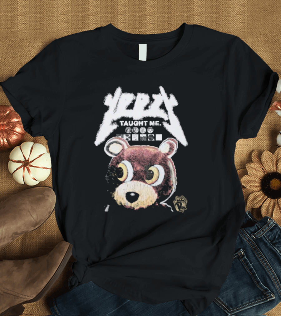 Yeezy Taught Me Graduation Bear Mascot Vintage T-Shirt