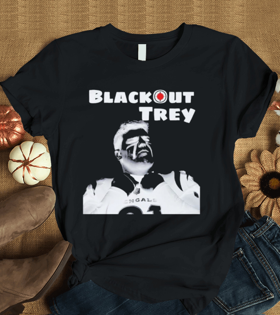 Blackout Trey Cincinnati Bengals 91 T-Shirt