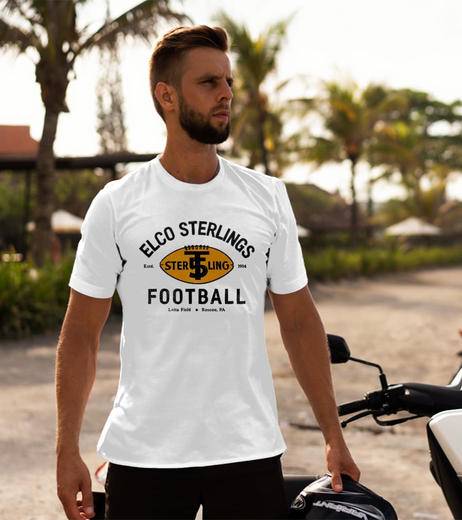 Elco Sterlings Football Latta Field Roscoe PA Est 1914 T-Shirt
