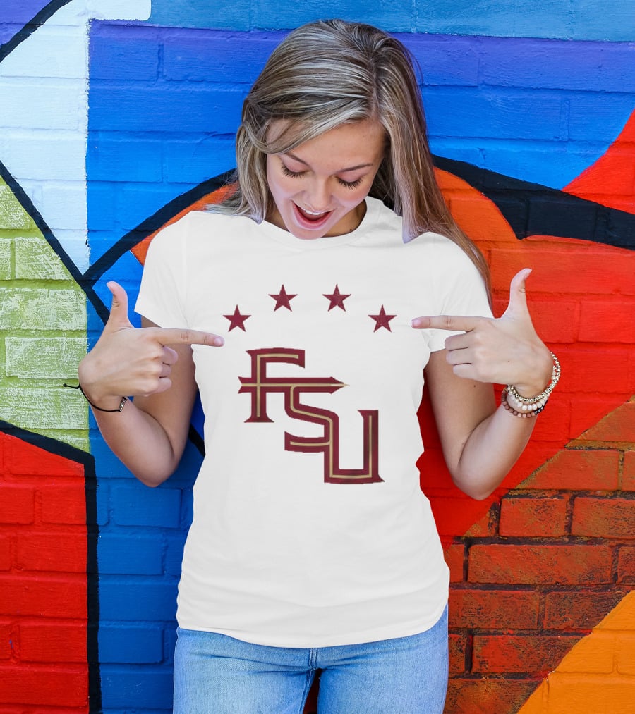 FSU Soccer Four Stars Achievement Recognition T-Shirt