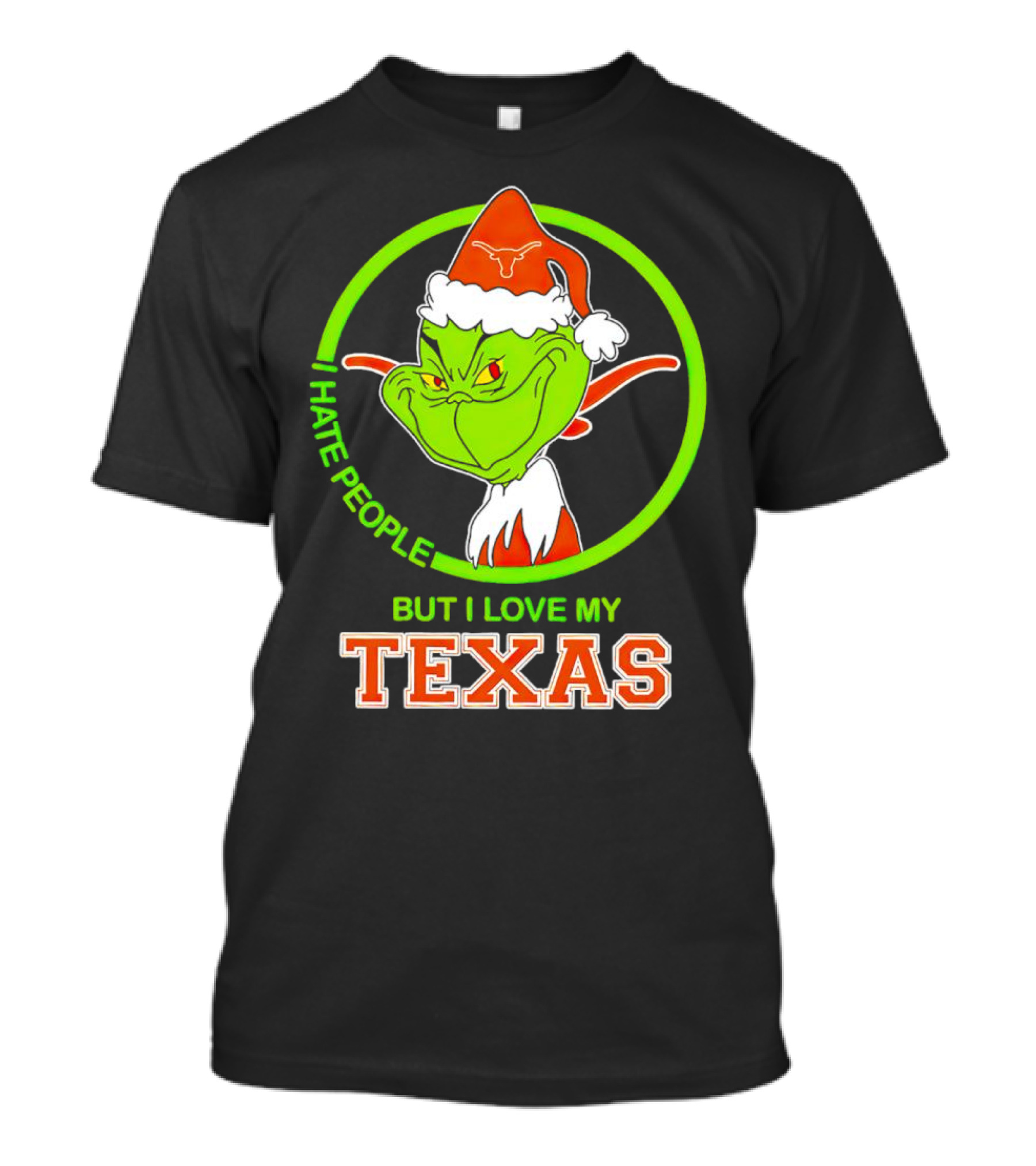 Grinch I Hate People But I Love My Texas Longhorns T-Shirt