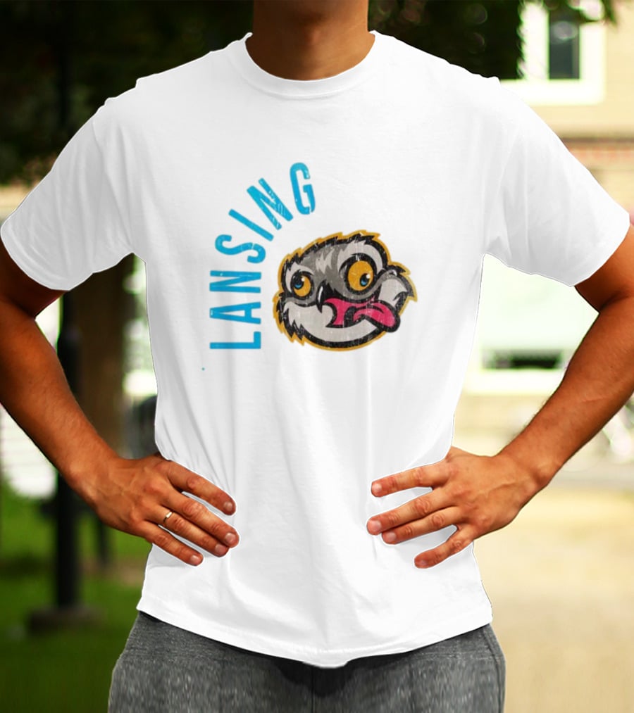 Lansing Baseball Club Owl Mascot T-Shirt