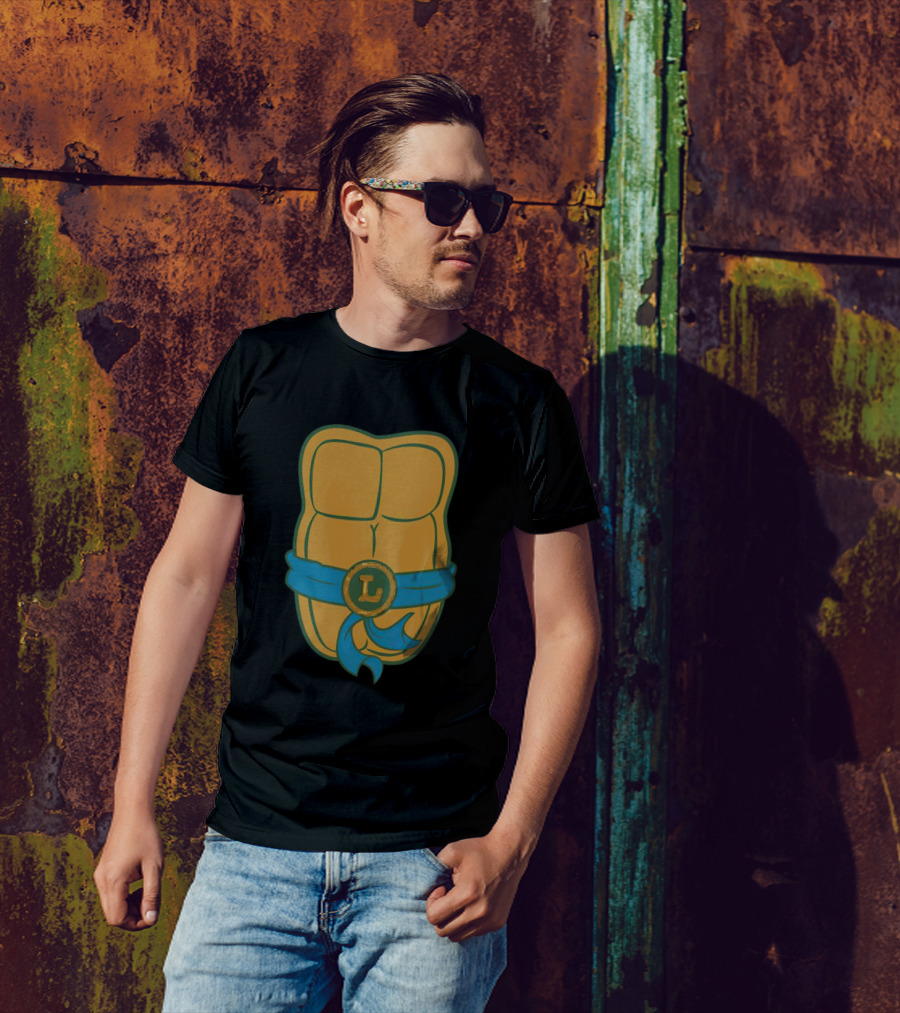 Leonardo Belt Turtle Shell Abs T-Shirt