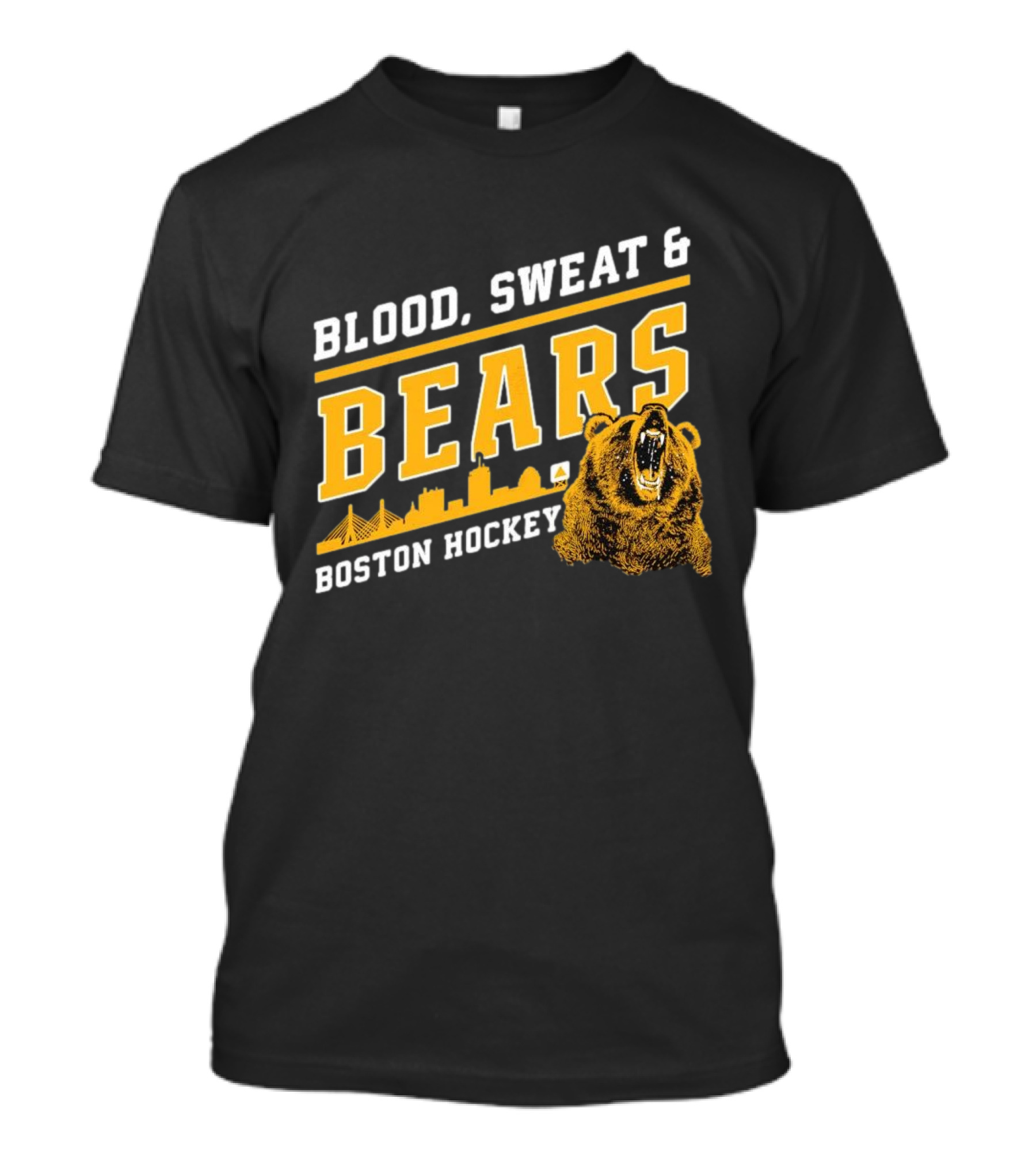 Boston Bruins Blood Sweat And Bears Boston Hockey T-Shirt