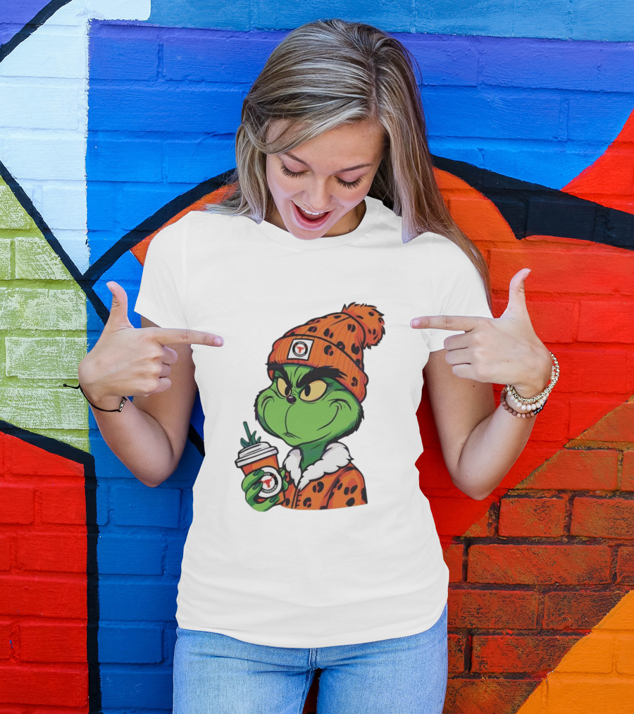 Grinch Boujee Texas Longhorns Cozy Coffee Lover T-Shirt