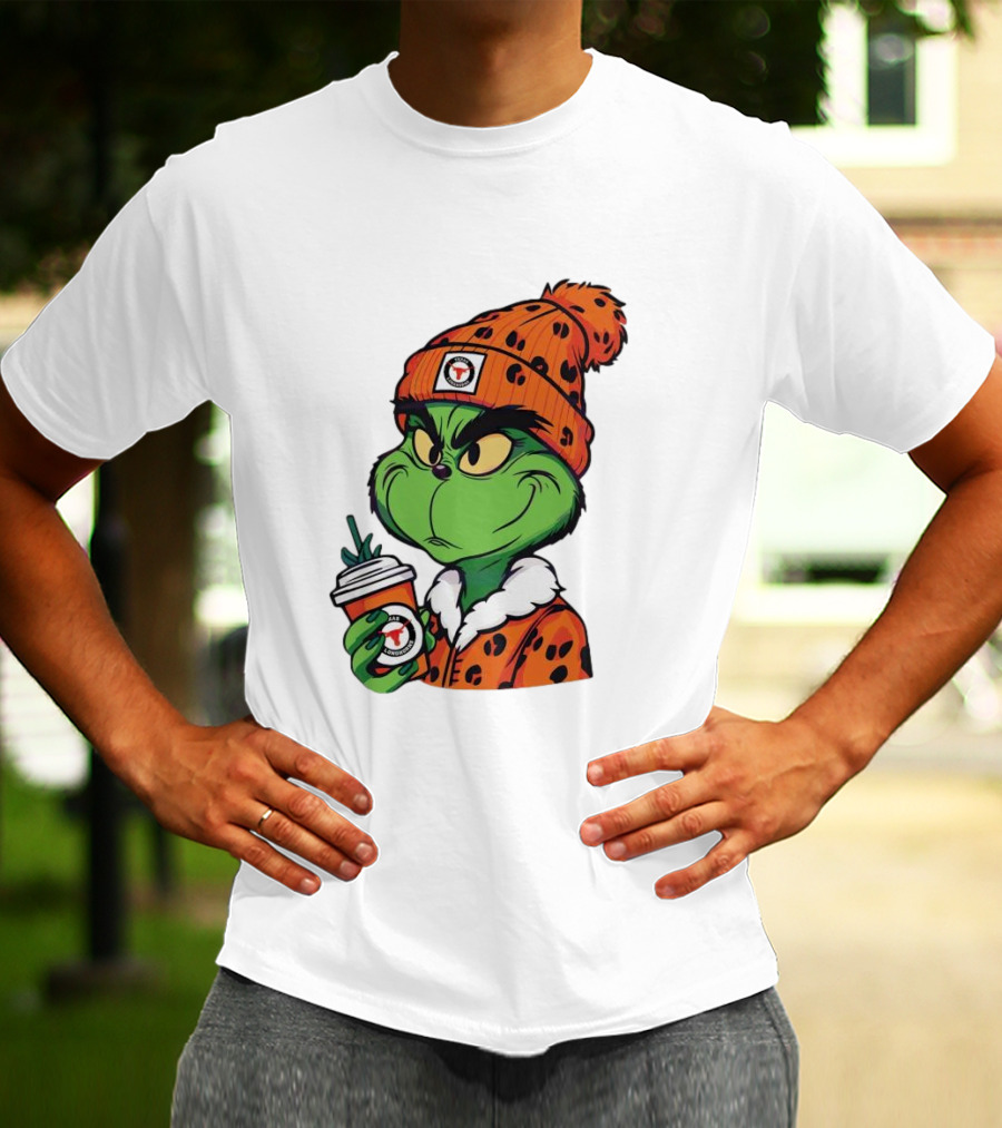 Grinch Boujee Texas Longhorns Cozy Coffee Lover T-Shirt