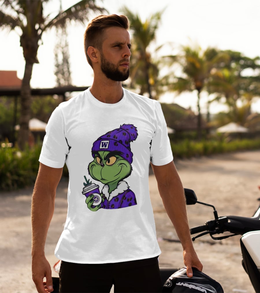 Grinch Boujee W Washington Huskies Coffee T-Shirt