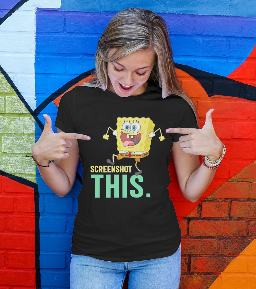 SpongeBob SquarePants Screenshot This Meme Joke T-Shirt