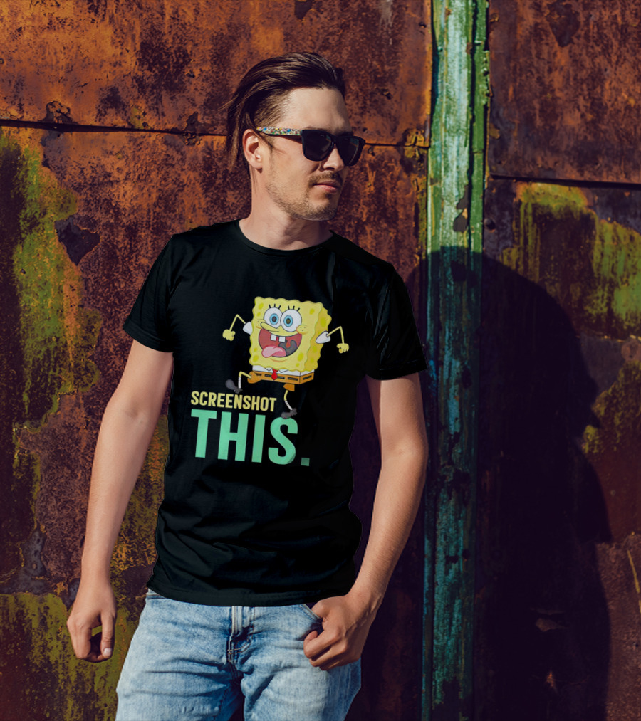 SpongeBob SquarePants Screenshot This Meme Joke T-Shirt