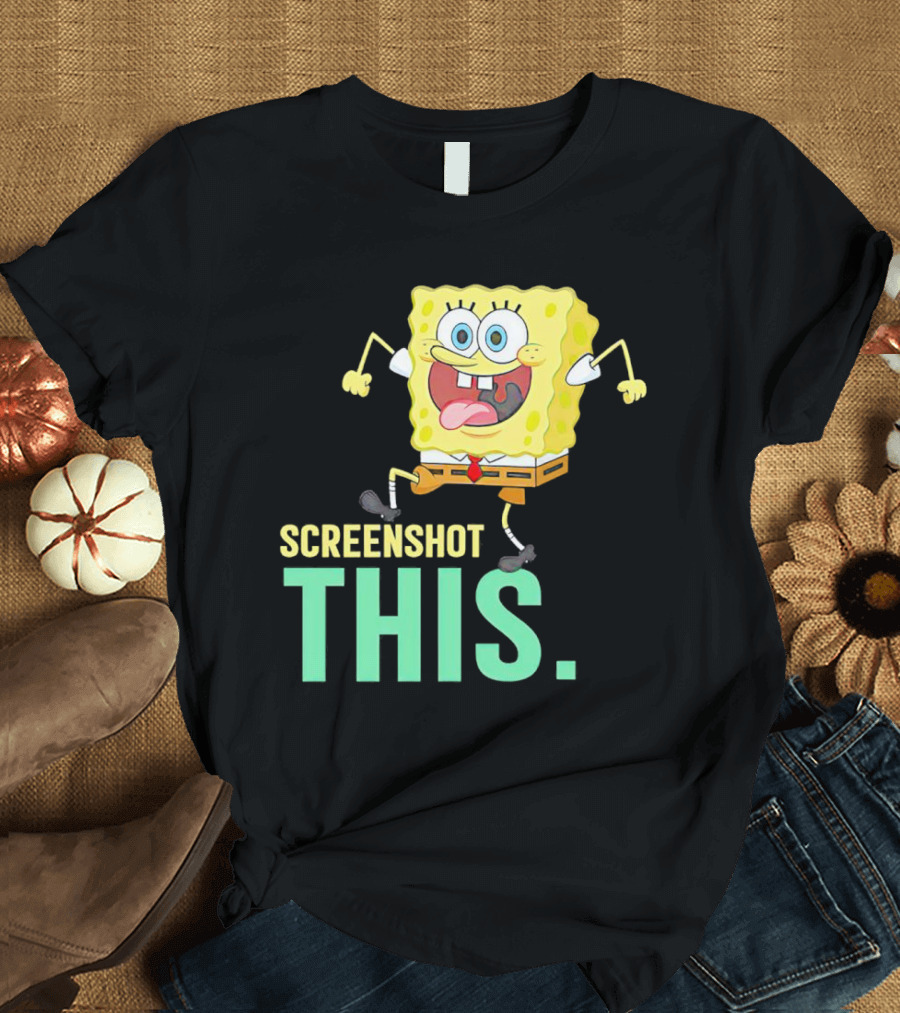 SpongeBob SquarePants Screenshot This Meme Joke T-Shirt