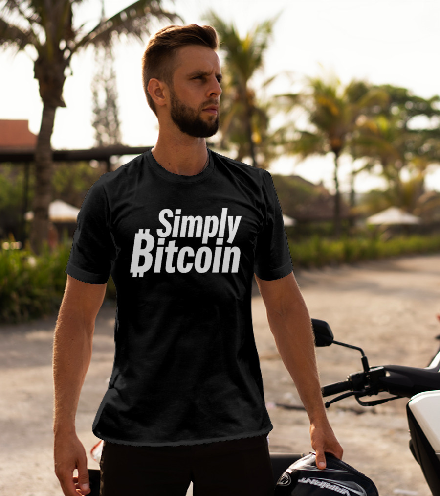 Simply Bitcoin Cryptocurrency T-Shirt
