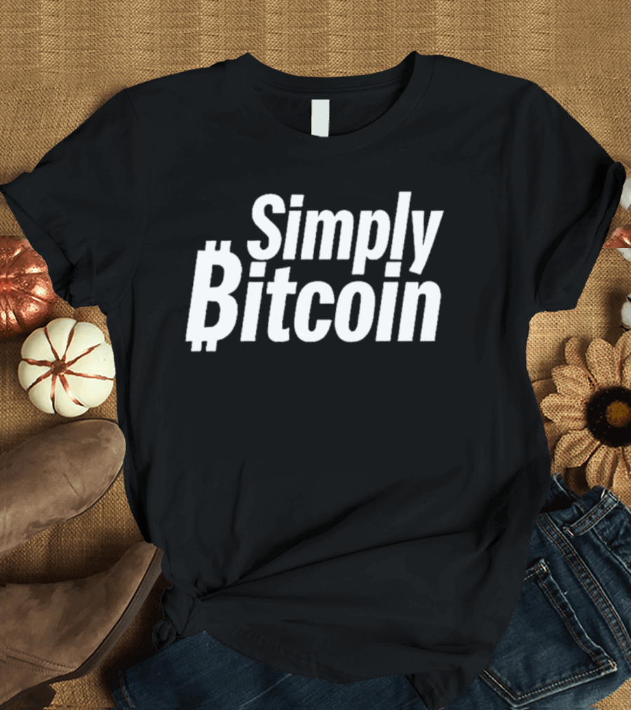 Simply Bitcoin Cryptocurrency T-Shirt