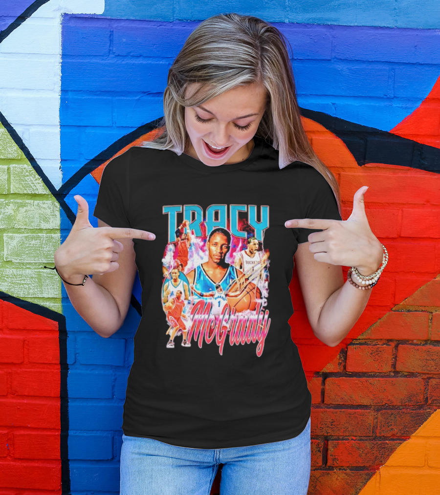 Tracy McGrady Basketball Rockets Legends TMAC T-Shirt