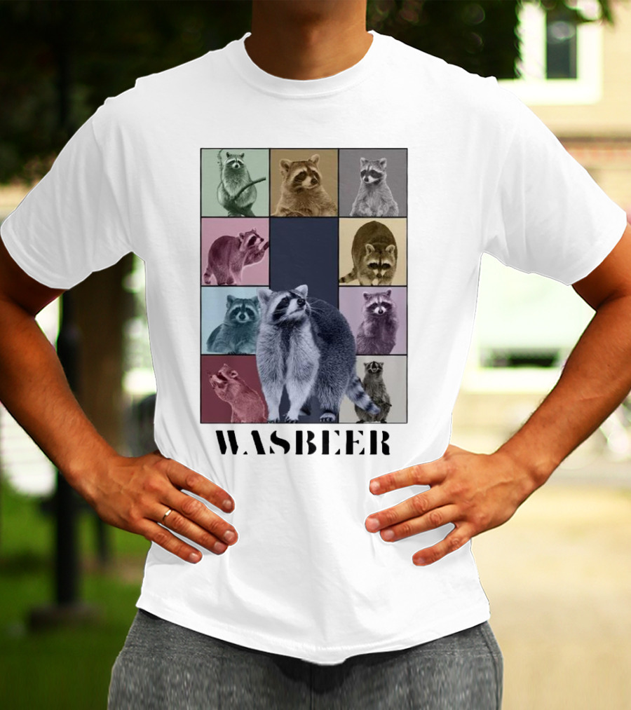 Wasbeer Raccoon Collage The Eras Tour T-Shirt