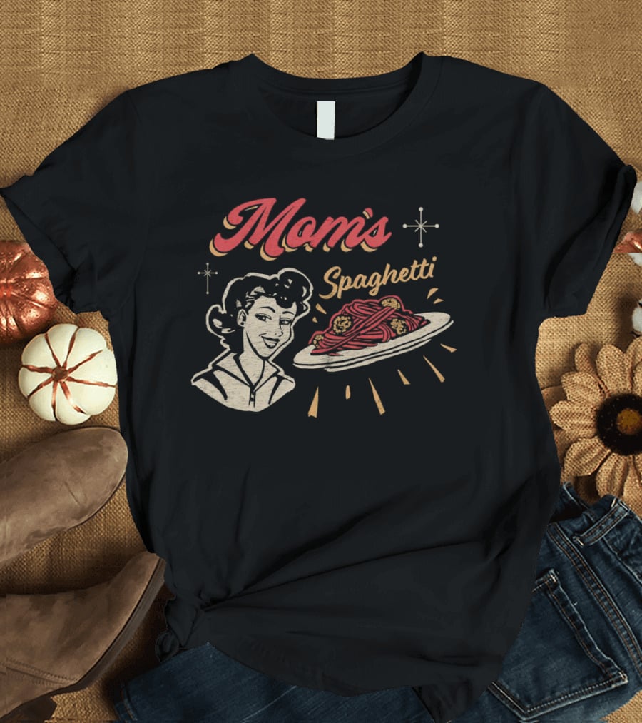 Mom’s Spaghetti Retro Diner Style Vintage T-Shirt