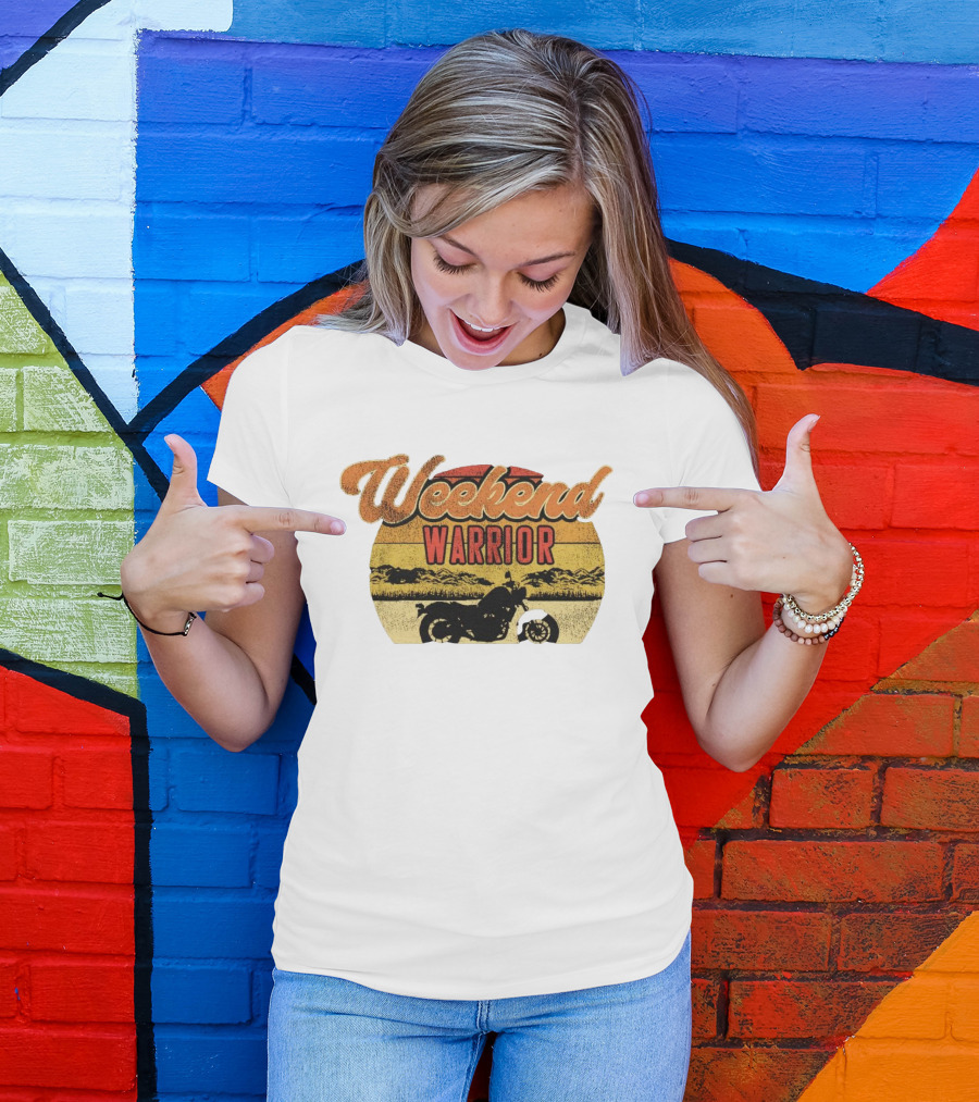 Weekend Warrior Motorbike Vintage Adventure T-Shirt