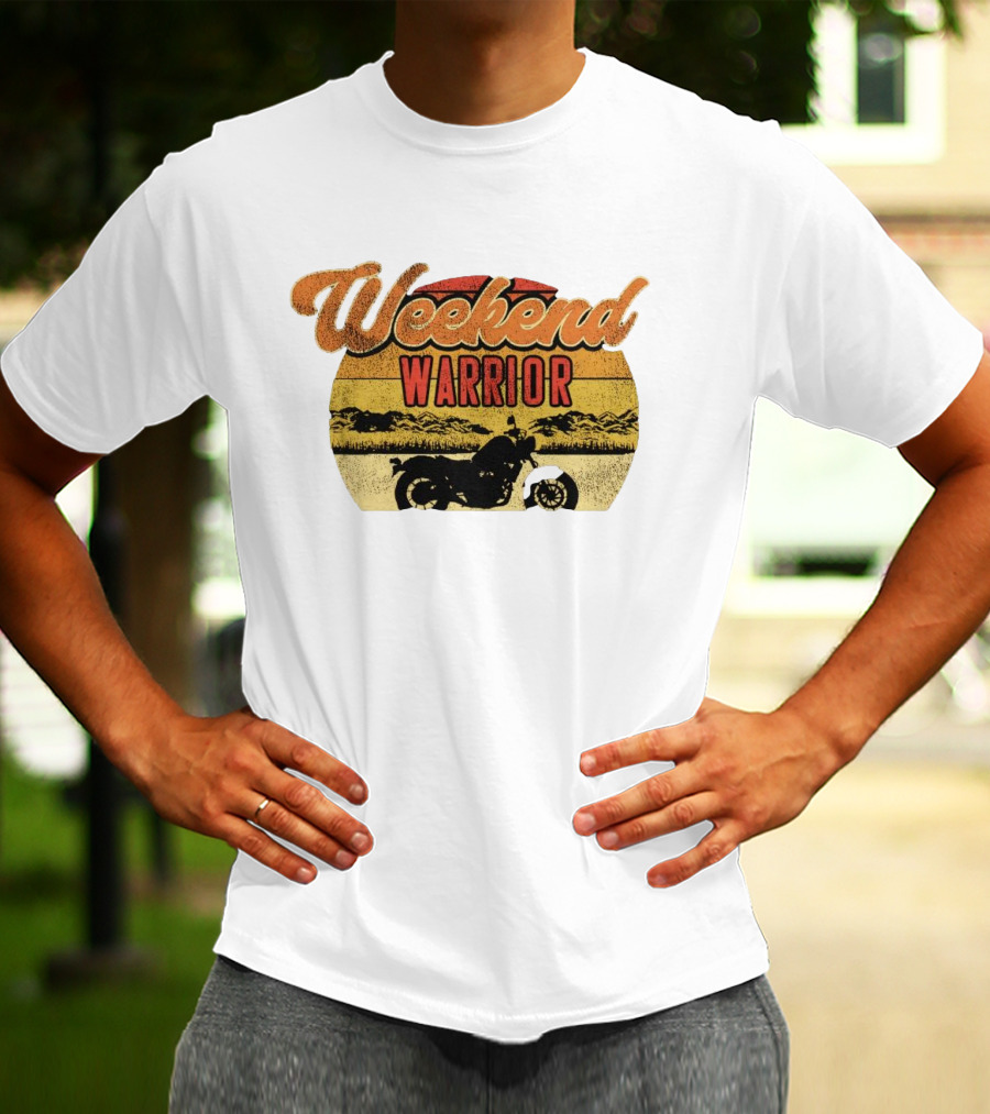 Weekend Warrior Motorbike Vintage Adventure T-Shirt
