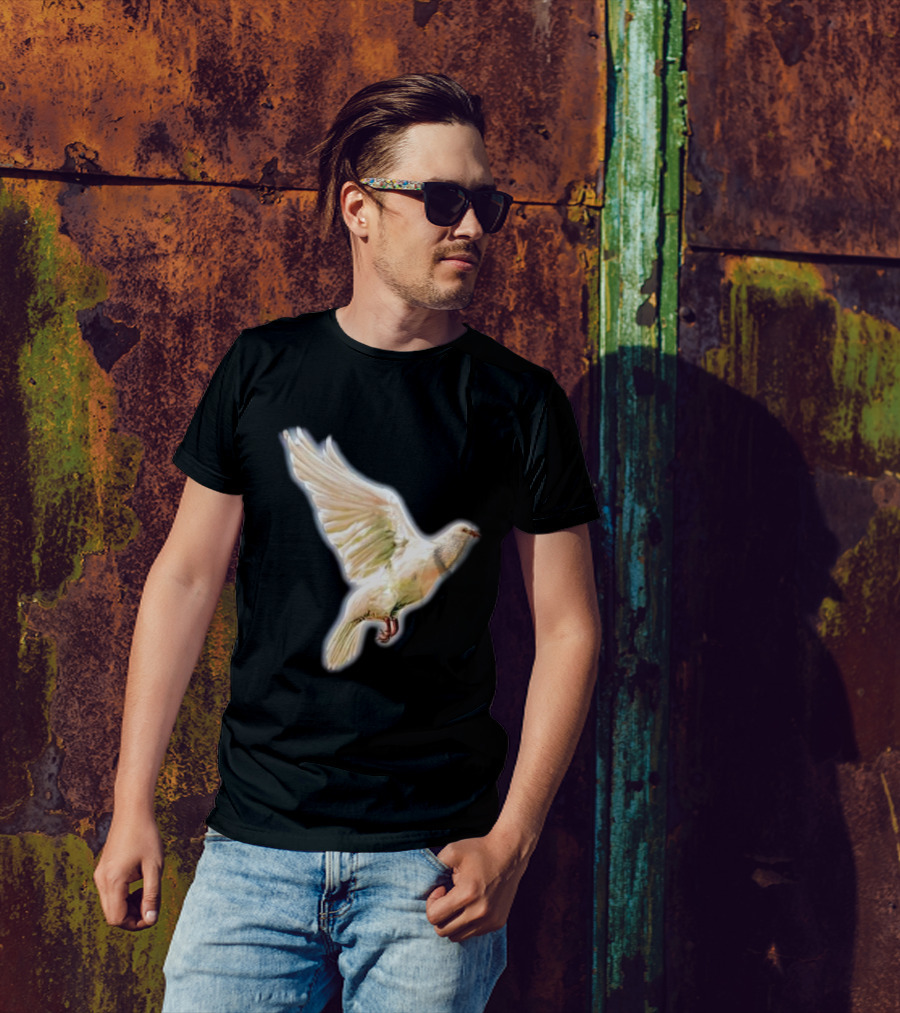 Psycho Peace Dream Dove In Flight T-Shirt