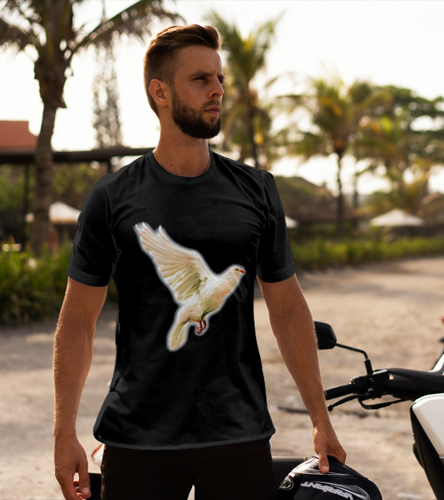 Psycho Peace Dream Dove In Flight T-Shirt