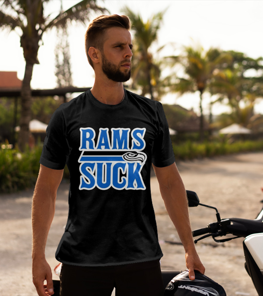 Rams Suck Seattle Seahawks Rivalry Game Day Fan Spirit T-Shirt