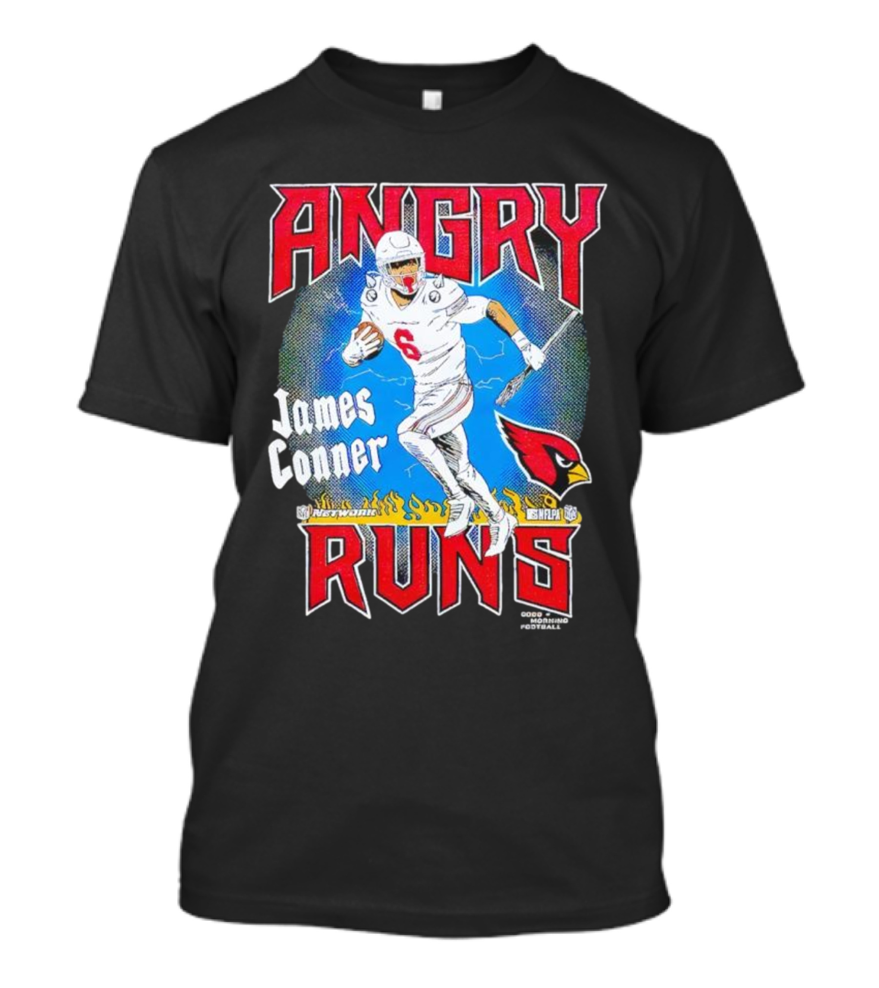 Angry Runs James Conner Arizona Cardinals NFL Kyle Brandt Good Morning Football T-Shirt