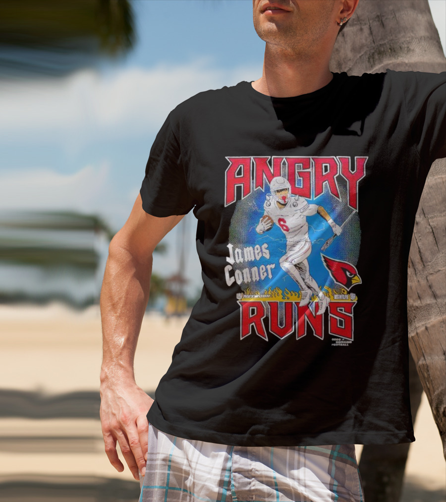 Angry Runs James Conner Arizona Cardinals NFL Kyle Brandt Good Morning Football T-Shirt