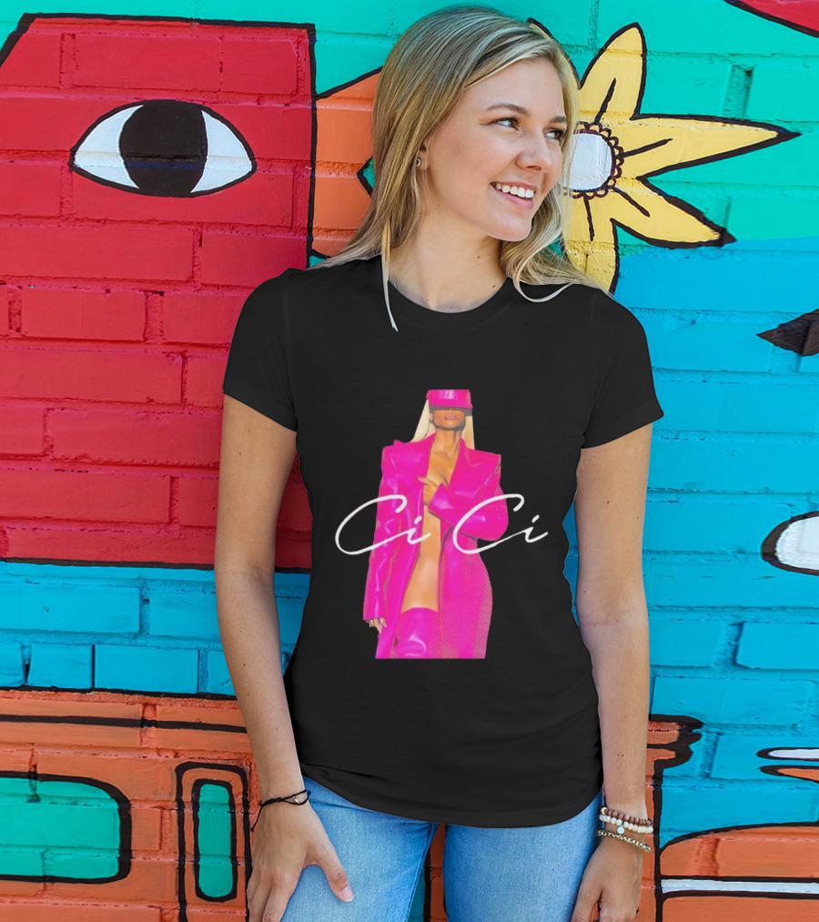 Ciara CiCi Bold Pink Fashion T-Shirt
