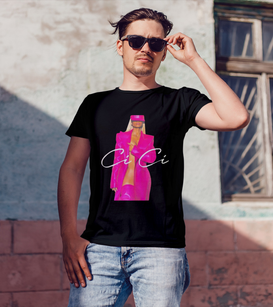 Ciara CiCi Bold Pink Fashion T-Shirt