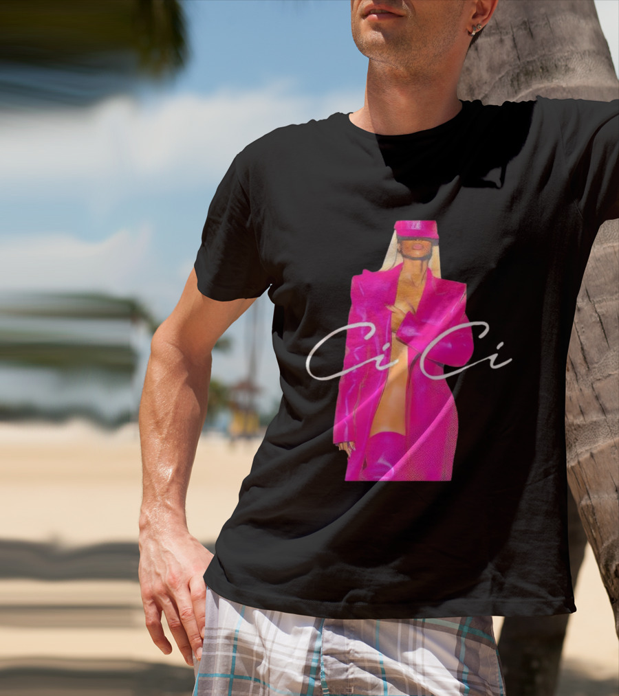 Ciara CiCi Bold Pink Fashion T-Shirt