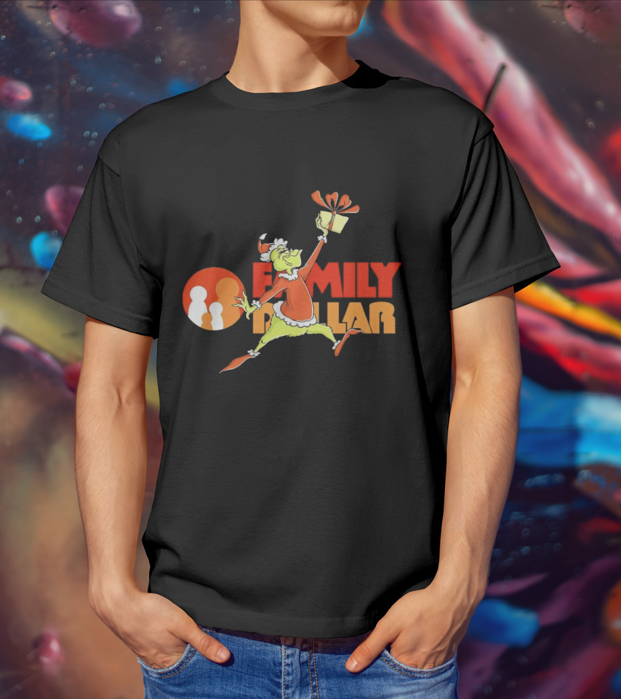 Grinch Family Dollar Christmas Gift T-Shirt