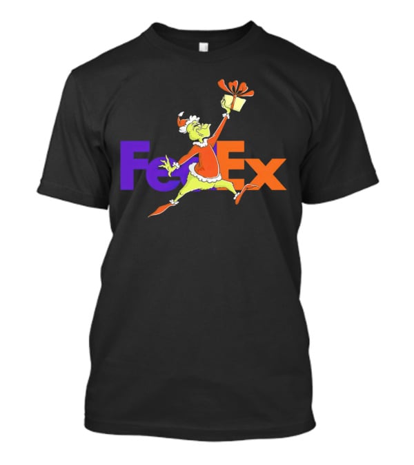 The Grinch Santa FedEx Gift T-Shirt