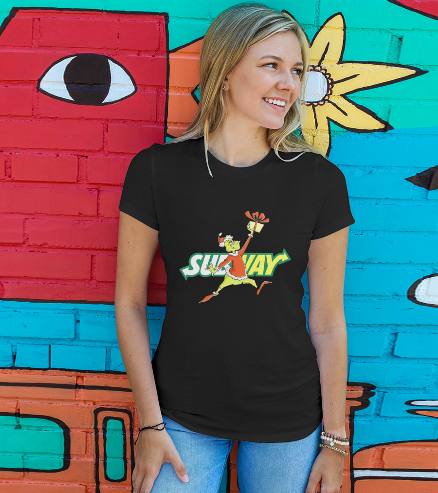 Grinch Subway Christmas Gift Jumper T-Shirt