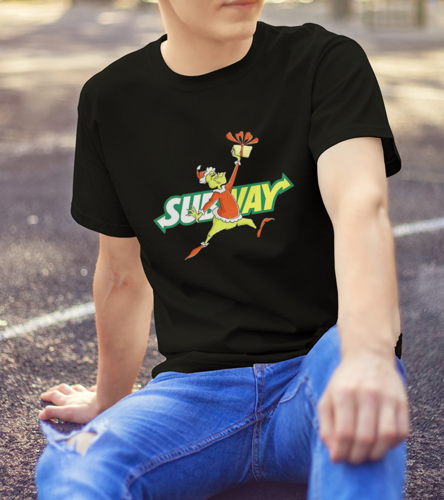 Grinch Subway Christmas Gift Jumper T-Shirt