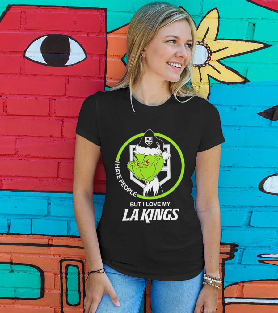 I Hate People But I Love My LA Kings Grinch T-Shirt