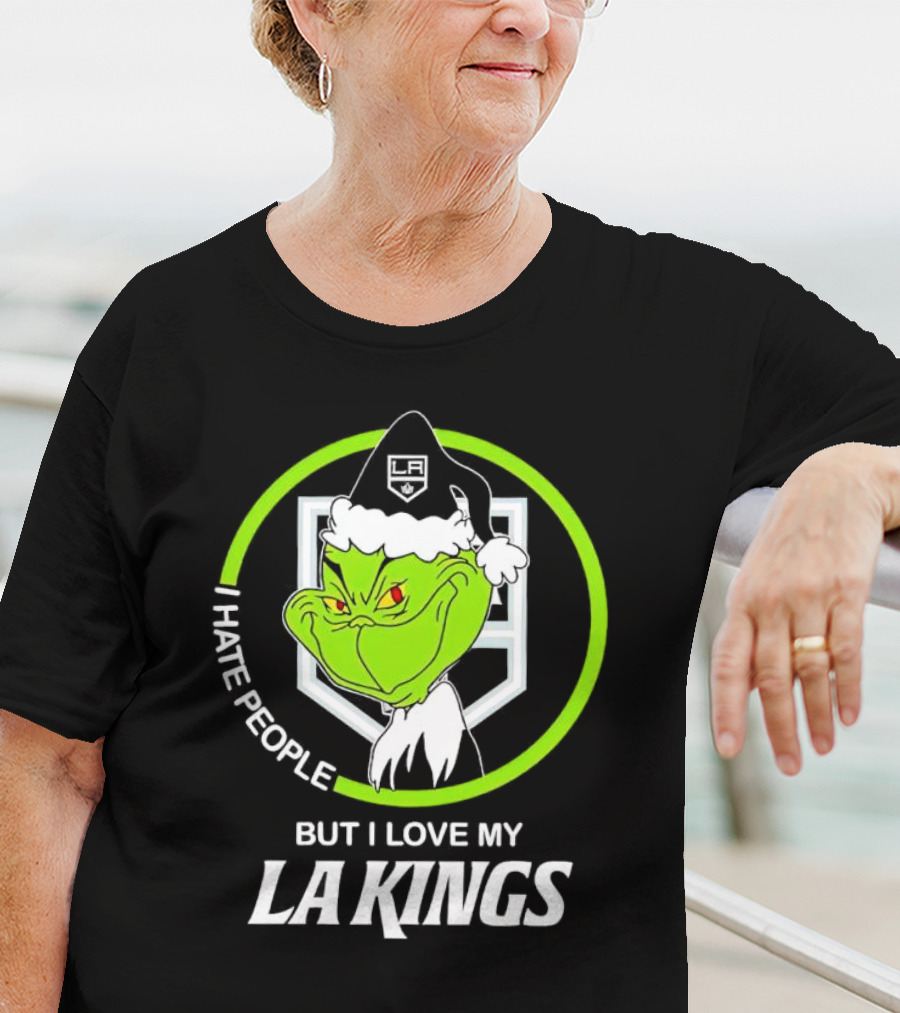 I Hate People But I Love My LA Kings Grinch T-Shirt