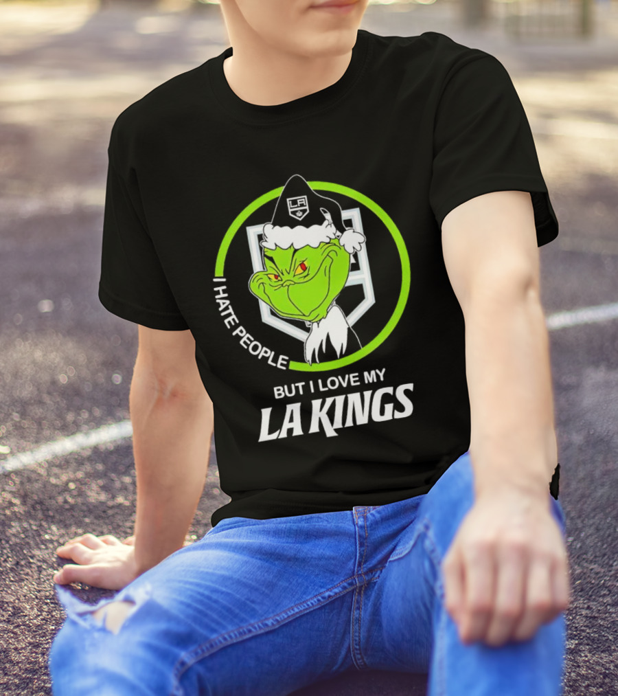 I Hate People But I Love My LA Kings Grinch T-Shirt