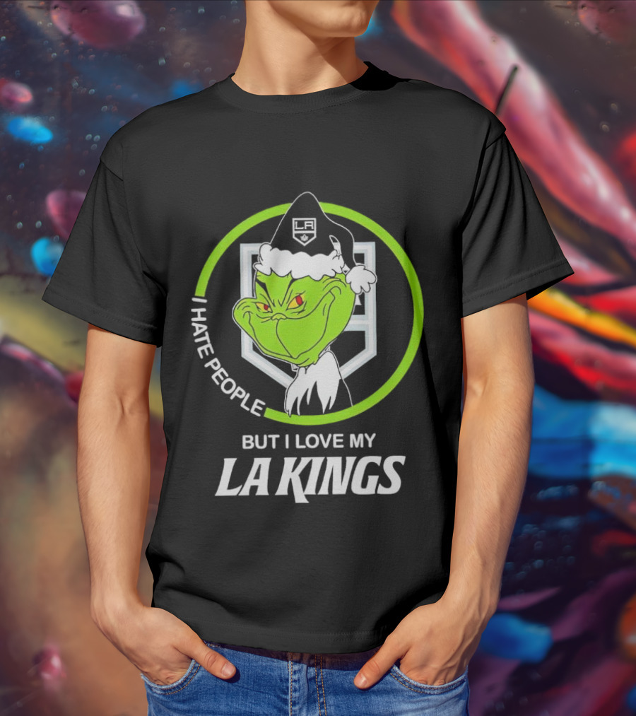 I Hate People But I Love My LA Kings Grinch T-Shirt