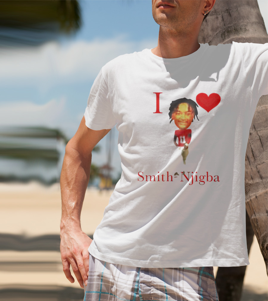 I Heart Jaxon Smith-Njigba Football Player Image T-Shirt