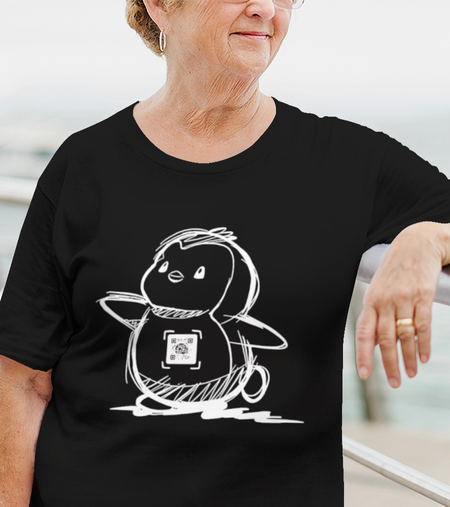 Iyk Pudgy Penguins QR Sketch T-Shirt