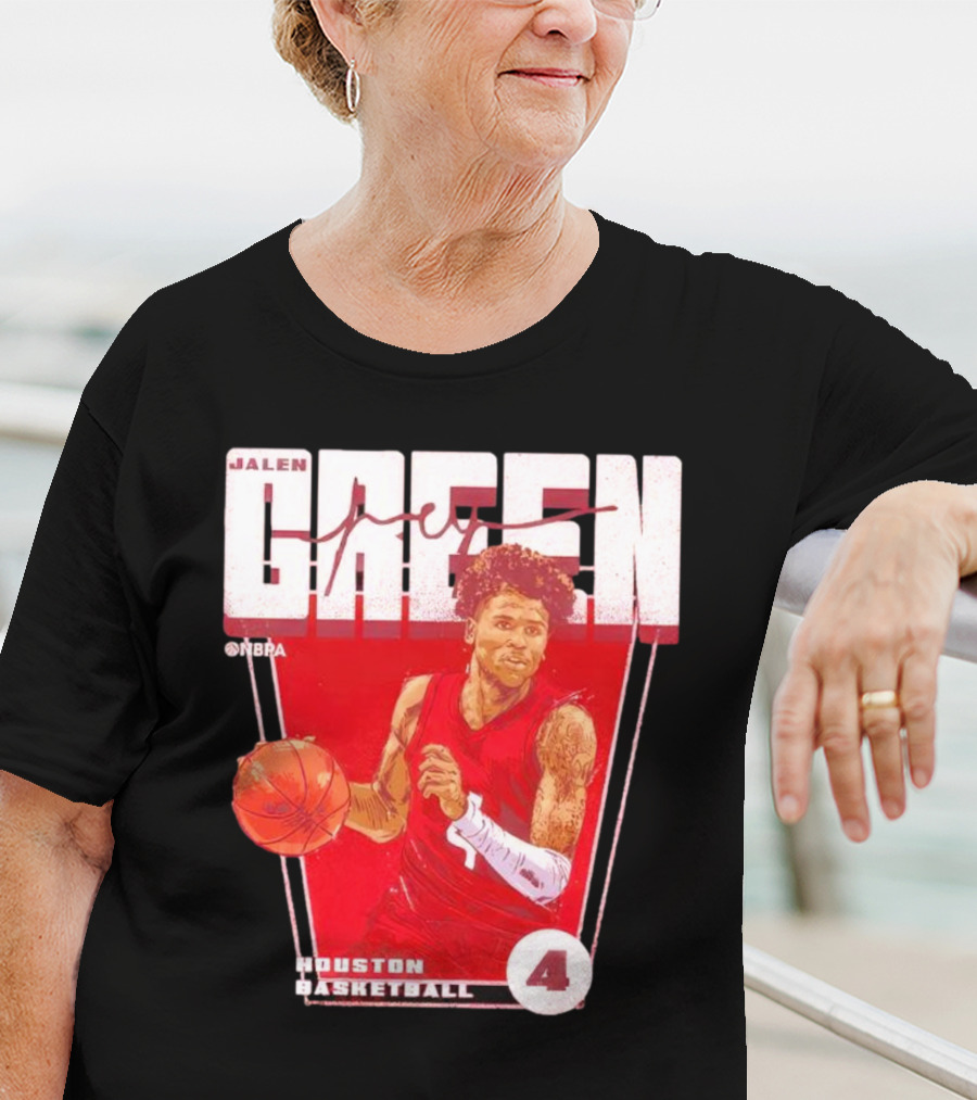Jalen Green No. 4 Houston Basketball NBA Red Premiere T-Shirt