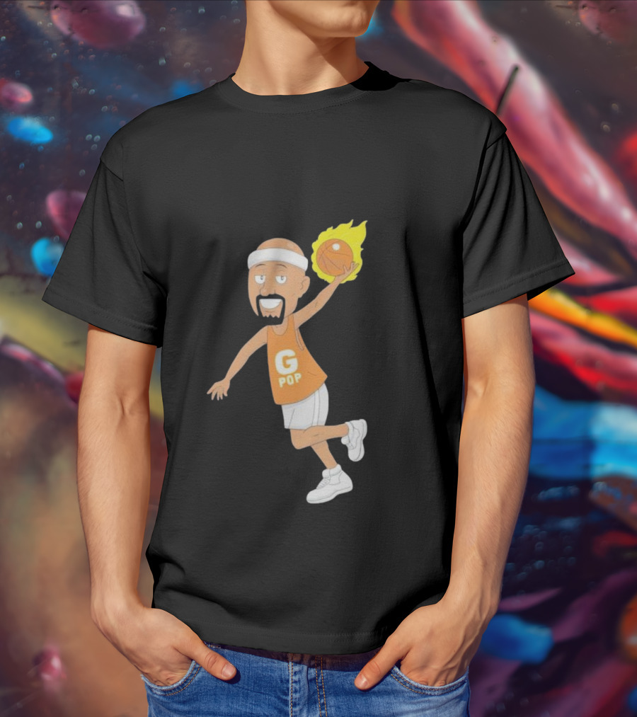 G Pop Flame Basketball T-Shirt