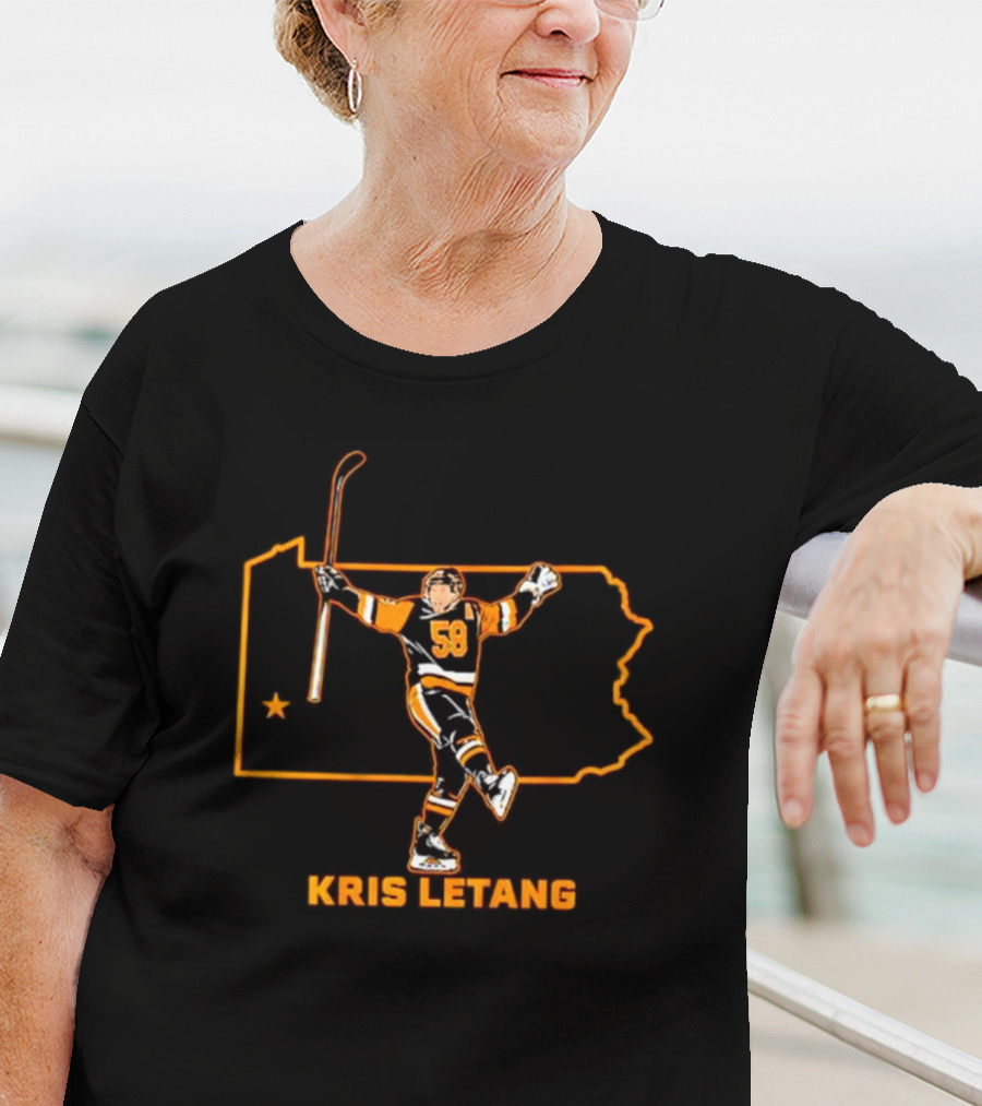 Kris Letang 58 Pennsylvania Hockey Star T-Shirt