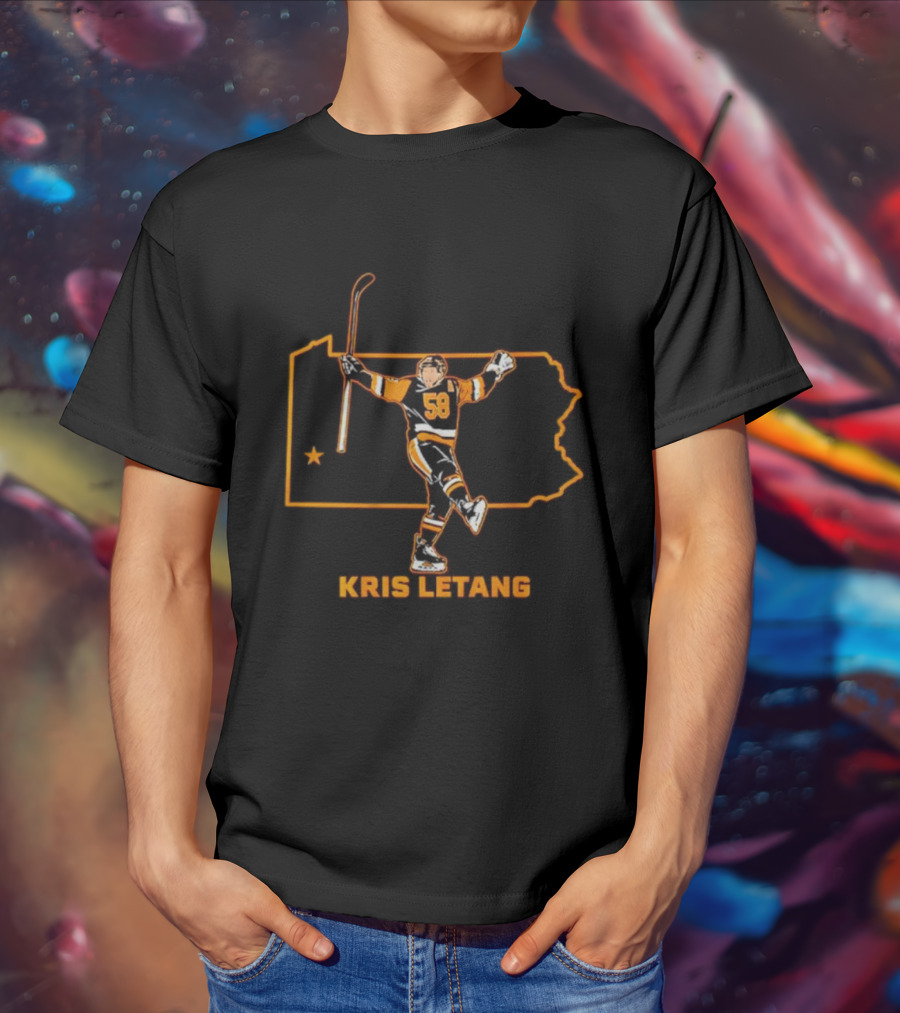 Kris Letang 58 Pennsylvania Hockey Star T-Shirt