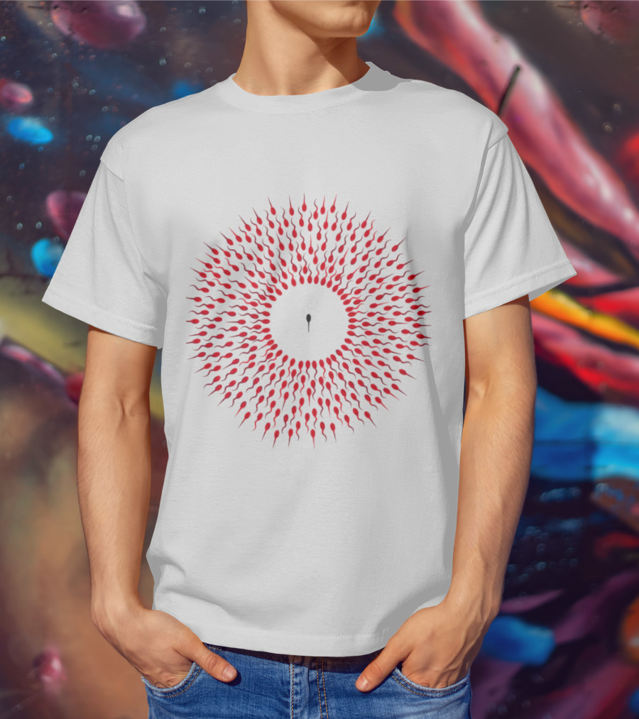 Autistic Tadpole Red Spiral Formation T-Shirt
