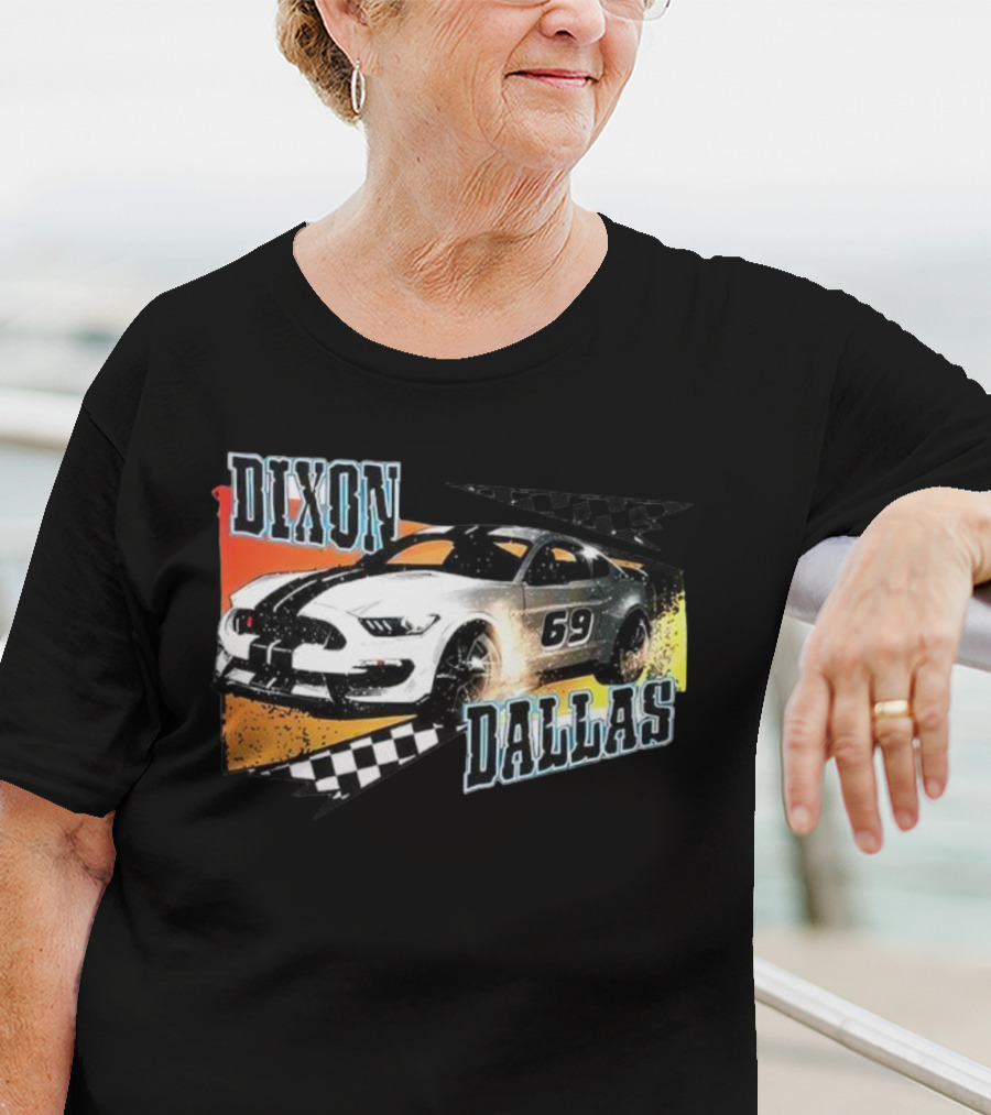 Dixon Dallas 69 Mustang Racing Car T-Shirt