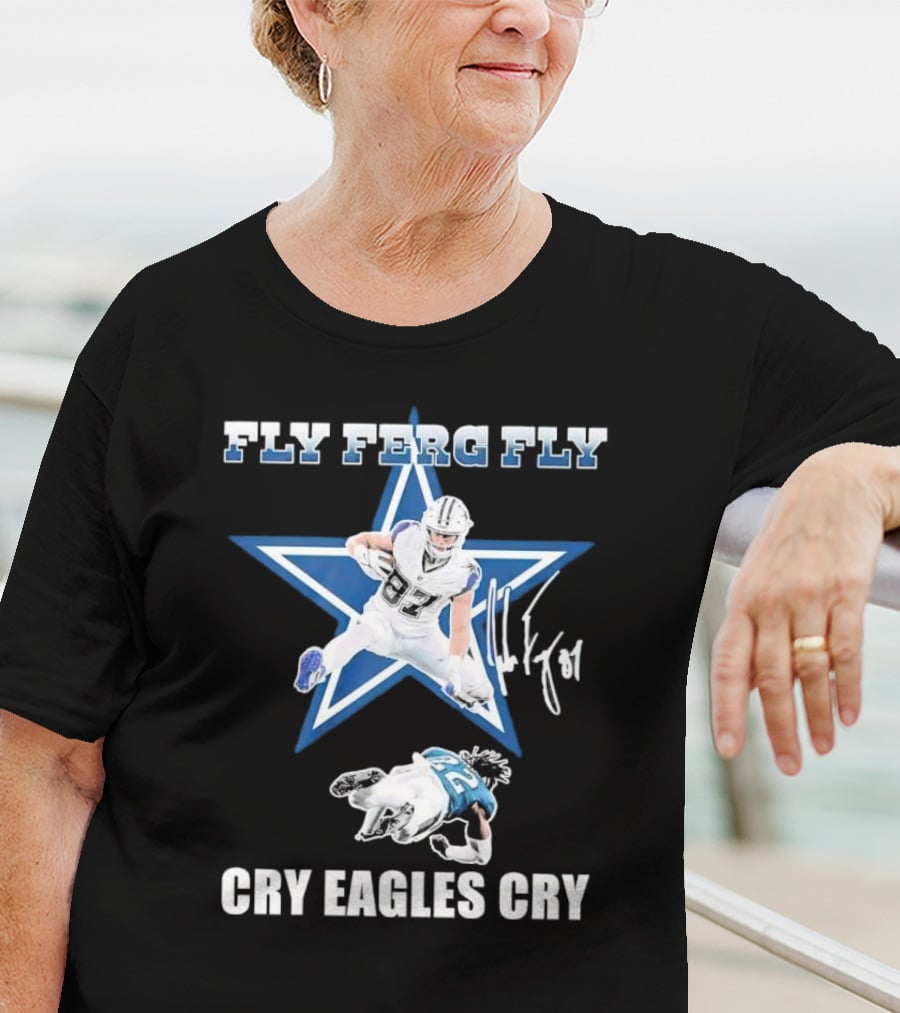 Fly Ferg Fly Cry Eagles Cry Star Player Football Rivalry T-Shirt