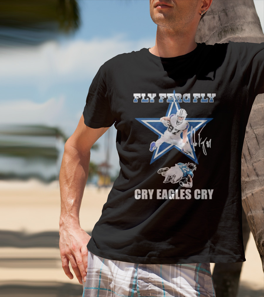 Fly Ferg Fly Cry Eagles Cry Star Player Football Rivalry T-Shirt