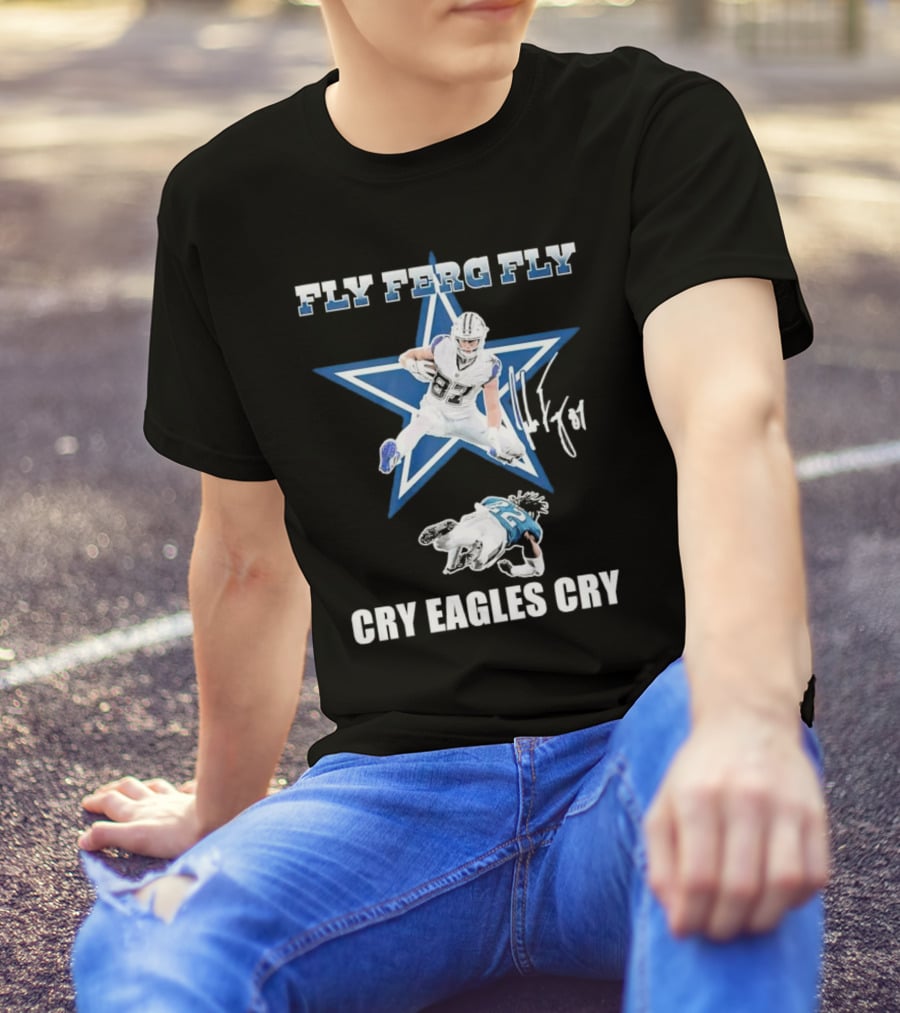 Fly Ferg Fly Cry Eagles Cry Star Player Football Rivalry T-Shirt